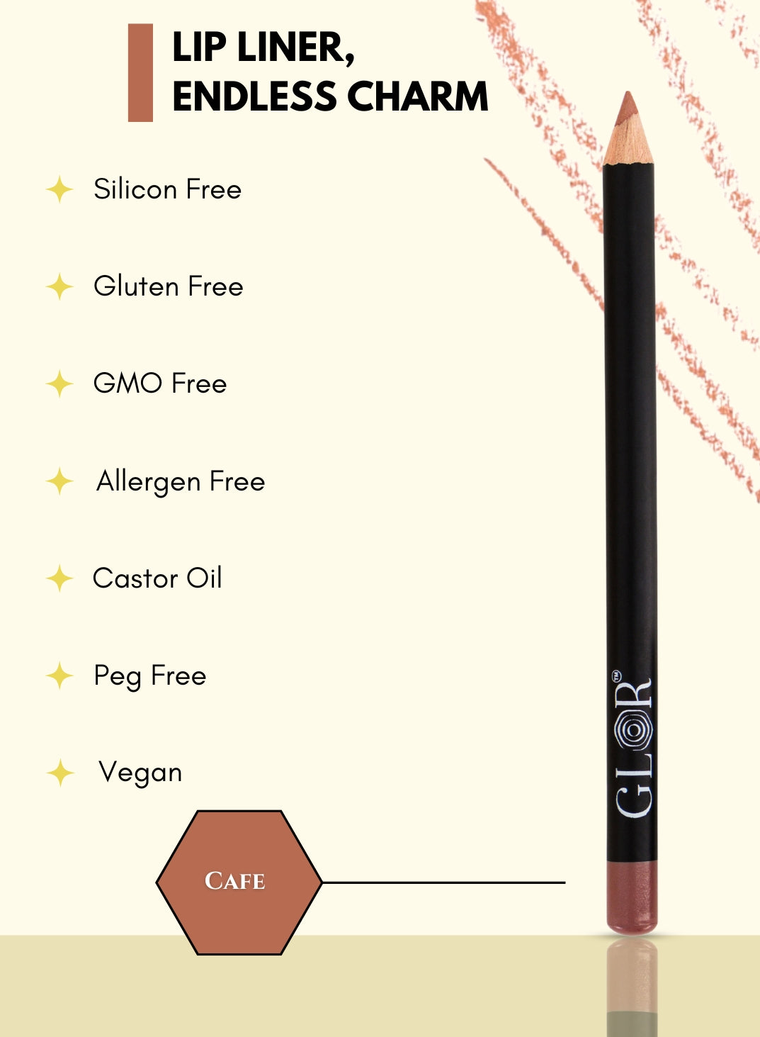 Glor Endless Charm Ultimate Precision Lip Liner - Cafe