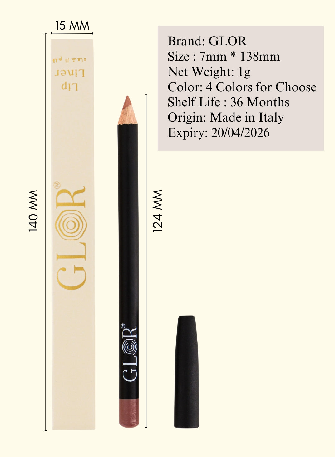 Glor Endless Charm Ultimate Precision Lip Liner - Cafe